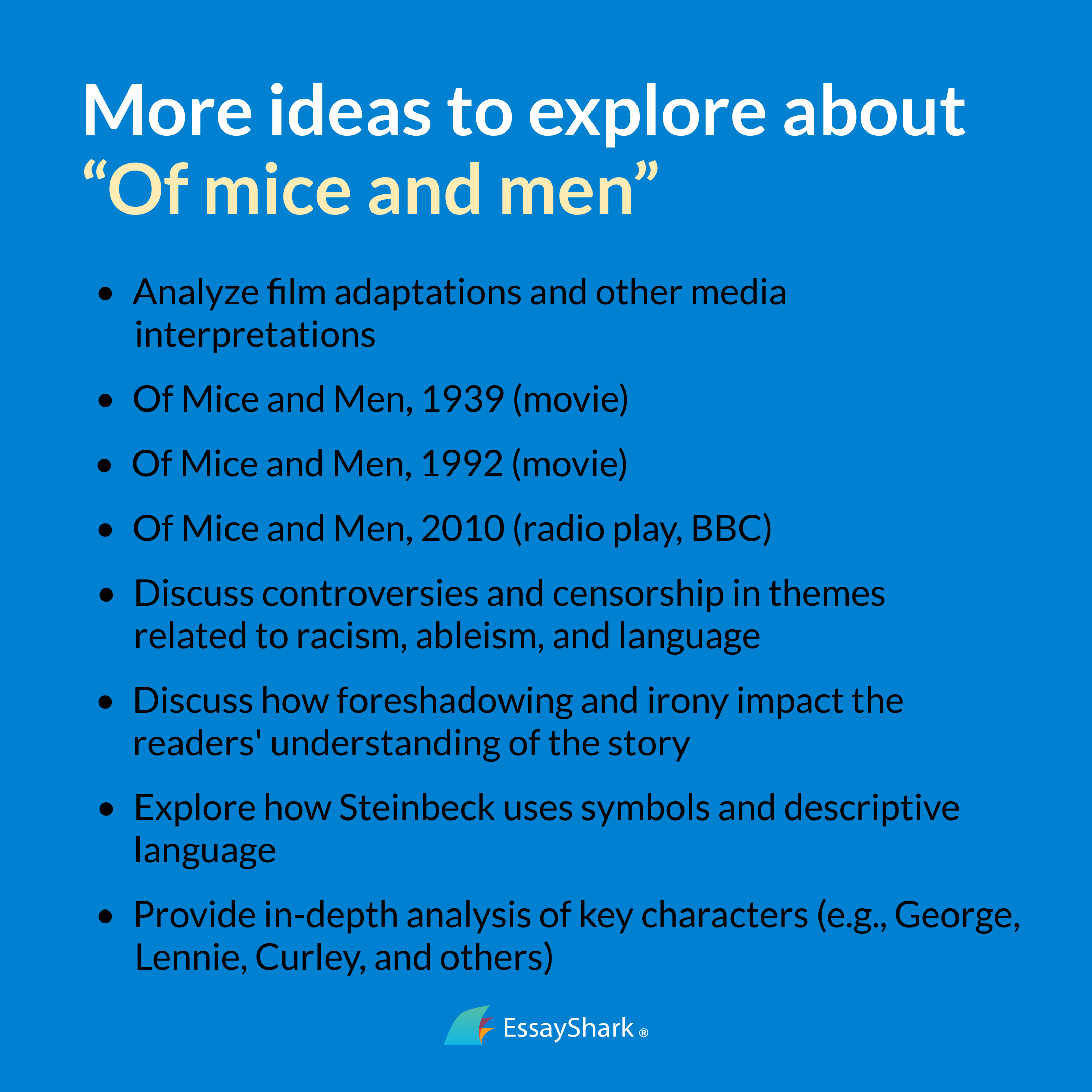 'Of Mice and Men' ideas for an essay