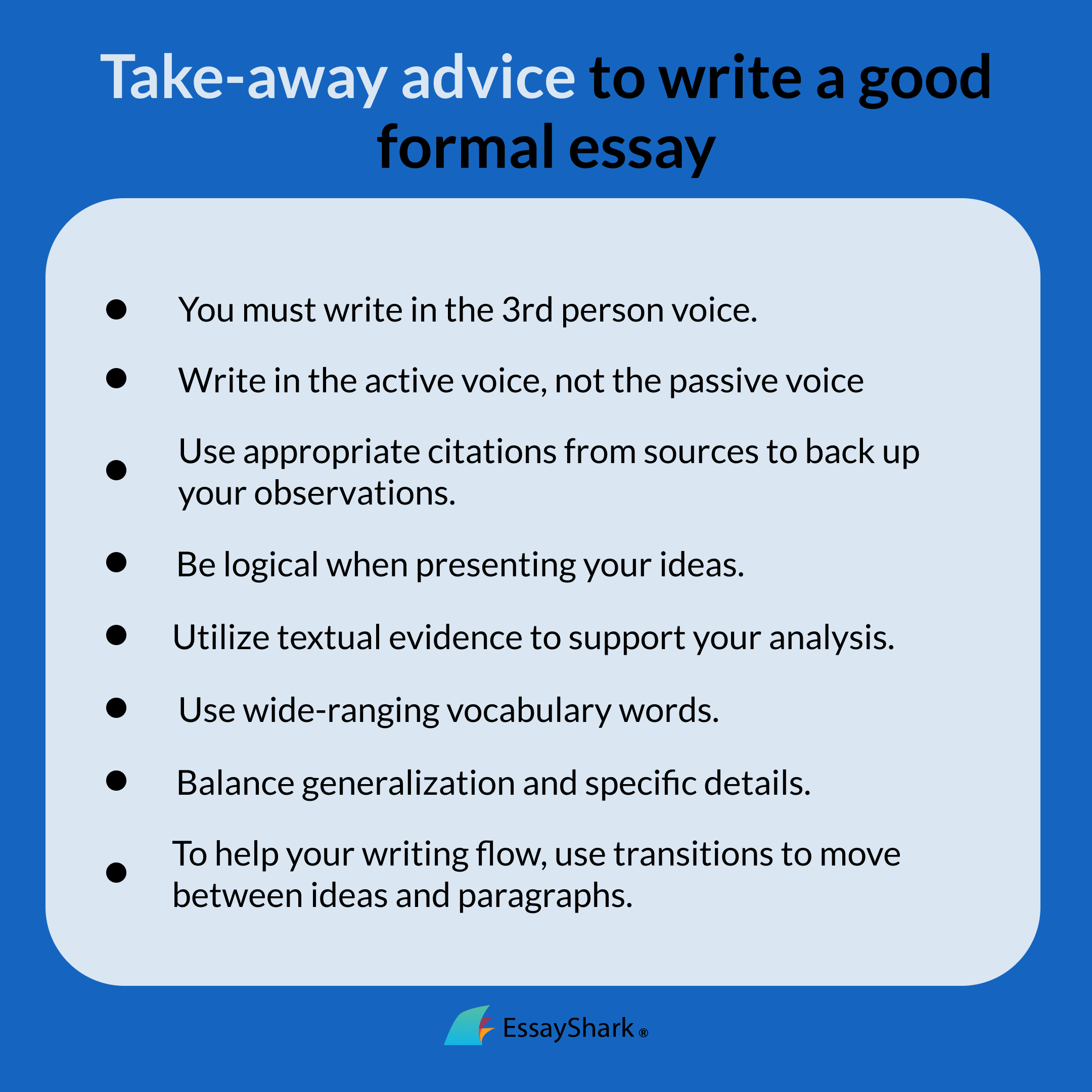 formal essay writing tips