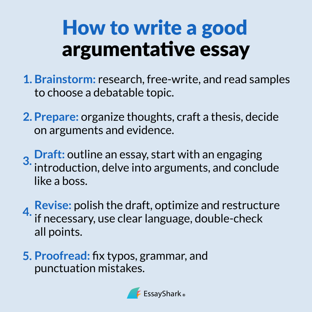 How to Write a Good Argumentative Essay