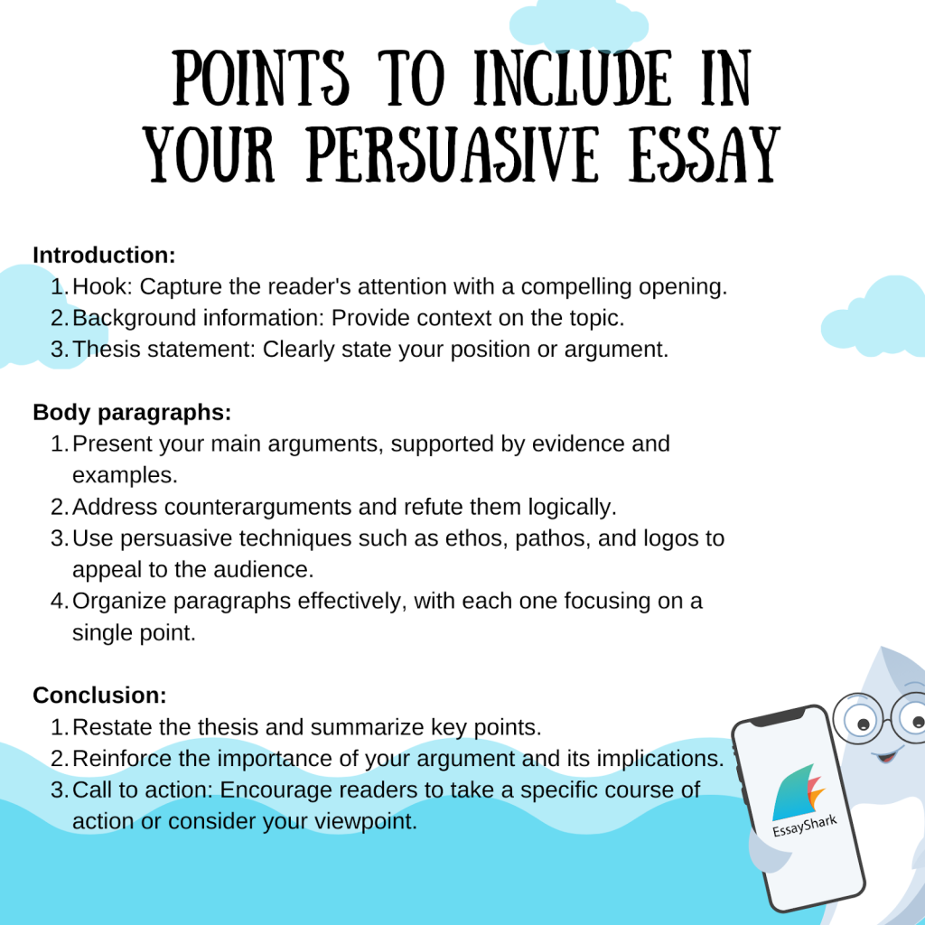 Points to Include in Your Persuasive Essay