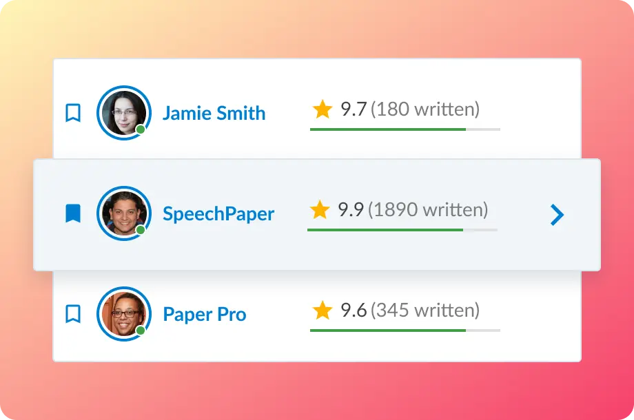 Writers Rating - speech writing service